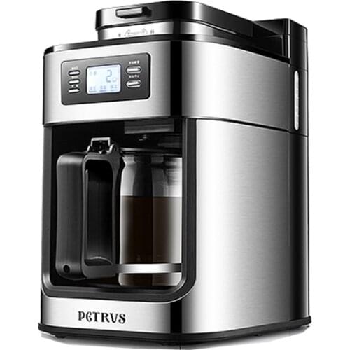 Coffee Machine Grinding Integrated Household Full-automatic Small Instant Grinding Belt Grinding American Drip Coffee Pot