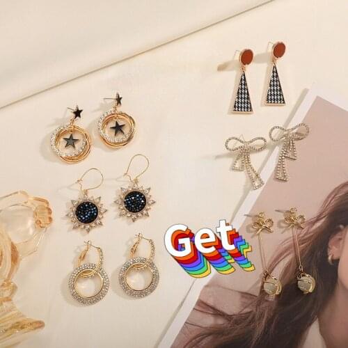 Korean Fashion Earrings Fashion Jewelry 2021 Fashion Retro Earrings Korean Simple Temperament Wild Trend Earrings for Women 2021