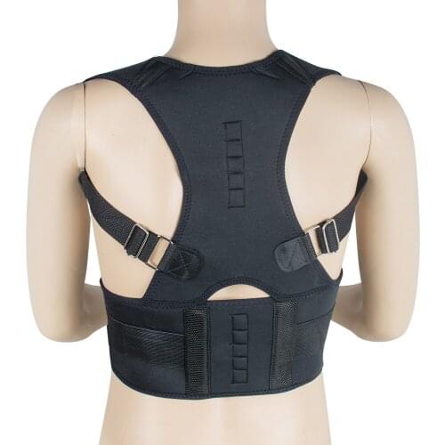 Back Brace Posture Corrector Fully Adjustable Magnet Support Brace Improves Posture Provides Lumbar Support For Man and Women
