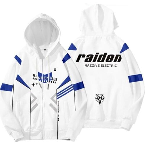 Anime Honkai Impact 3rd Cosplay Costume Kiana Kaslana Theresa Yae Sakura Seele Fu Hua Raiden Mei 3D Hoodie Zip Hooded Sweatshirt