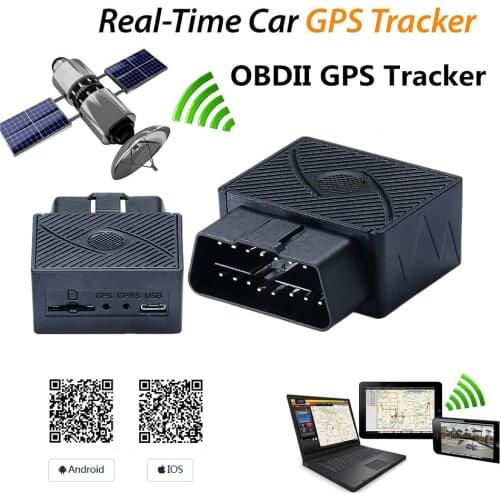 Mini Plug Play OBD Car GPS Tracker With GPS Positioning Realtime Tracking Plug Out Alarm Anti-theft Vehicle
