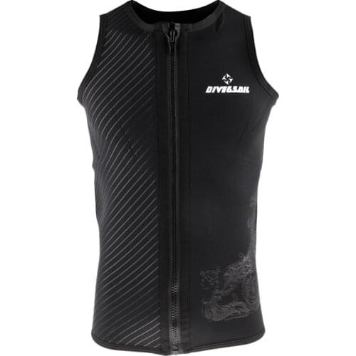 Mens Wetsuits Top Premium Neoprene 3mm Wetsuit Vest for Scuba Diving Surfing Snorkeling Black