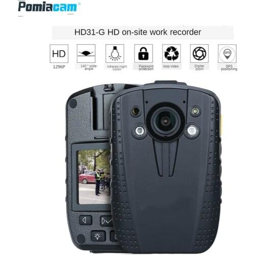 Body-Worn-Camera 128GB 1296P GPS FHD Video Recorder IR Night Vision Security DVR Body Worn Camera Wearable Mini Camcorders