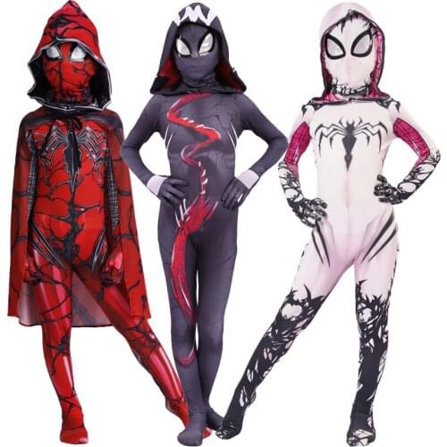 2021 New 3D Print Spandex Lycra Costume for Halloween Cosplay Female Suit for Kids Costumes Jumpsuit Breathable