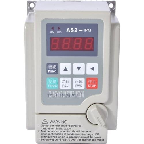 New Arrival 220v 0.75kw/750W AS2-107 or AS2-IPM Inverter Drive 380v Motor Speed Controller Used for 3-phase 220V or 380V Motor
