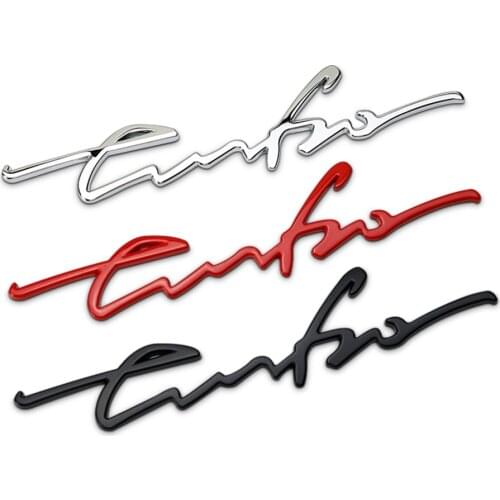 New Design Car Styling Car Turbo Boost Loading Boosting 3D Metal Chrome Zinc Alloy 3D Emblem Badge Sticker Decal Auto Accessory