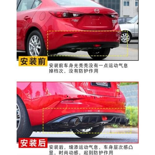Applied to Mazda 14-18 Oncella Refitted Lip Surround Spoiler Exhaust Throat Tail Wing Special Rear Bar