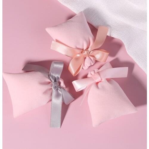 Jewelry Bag Jewelry Packaging Pouches With Ribbon Small Poiches For Wedding Party Candy Bag Custom Logo Organizer Storage