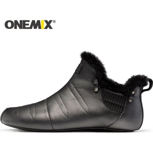 ONEMIX Warm Keeping Walking Shoes For Men Indoor Shoes No Glue Environmentally Friendly Outdoor Trekking Walking Shoes Slippers