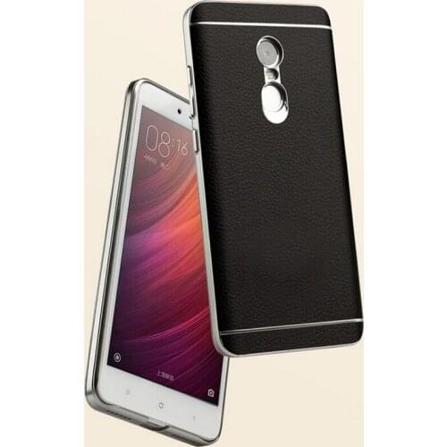 Business style 360-degree protection shock-proof leather Scrub Back Cover Case for xiaomi redmi note 4 Back cases covers