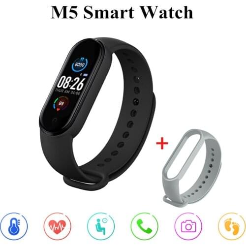 New M5 Smart Band With Strap Bluetooth Sport Fitness Tracker Pedometer Heart Rate Monitor SmartBand Wristband for Android IOS
