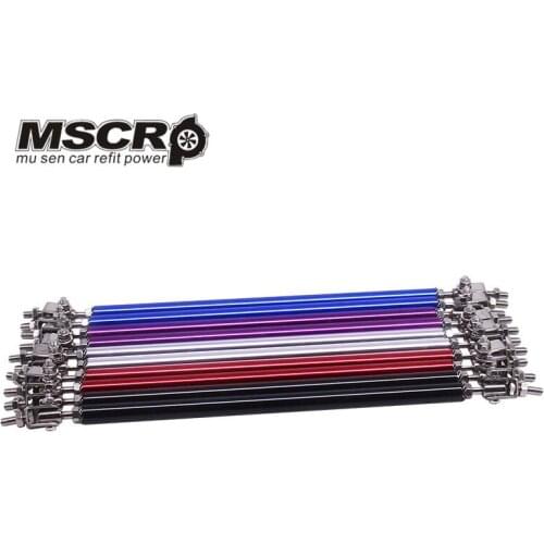 Universal 200mm Racing Bumper Lip Splitter Rod Strut Tie Bar Support Kit Adjustable Front Rear