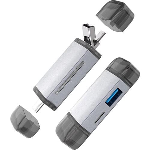 Card Reader Micro USB 2.0 Type C to SD Micro SD TF Adapter Accessories Portable Reader Computer Phone Card Reading Device