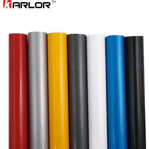 152X10cm 4D Carbon Fiber Vinyl Film 3M Car Stickers Waterproof DIY Motorcycle Car Styling Accessories Wrap With Air free bubbles