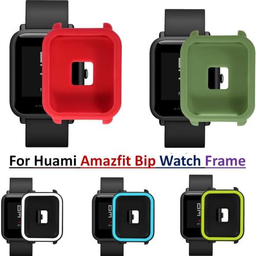 COMLYO Protective Case Cover for Xiaomi Amazfit Bip Youth Watch Band Silicone Shell Case for Amazfit Bit Cover Frame Protector