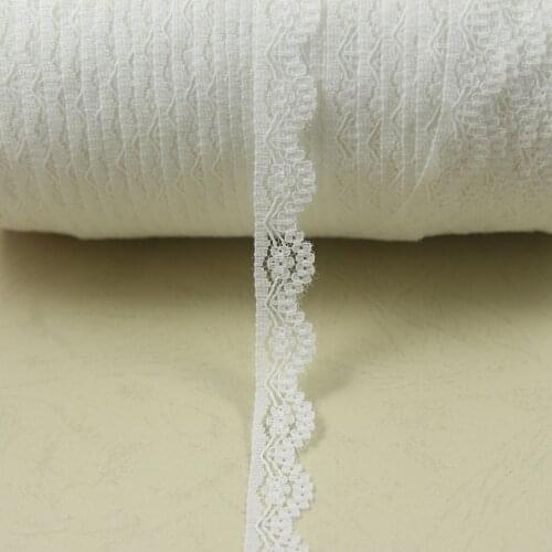 10 yards 14mm width ivory non-Elastic non-Stretch Lace trim sewing/garment/clothes accesories