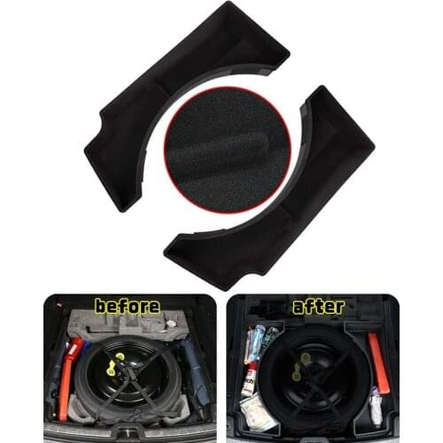 2/3pcs Trunk Storage Box for Volvo XC60 2018-2021 Car Spare Tire Compartment Storage Box Interior Stowing Tidying Car Accessorie