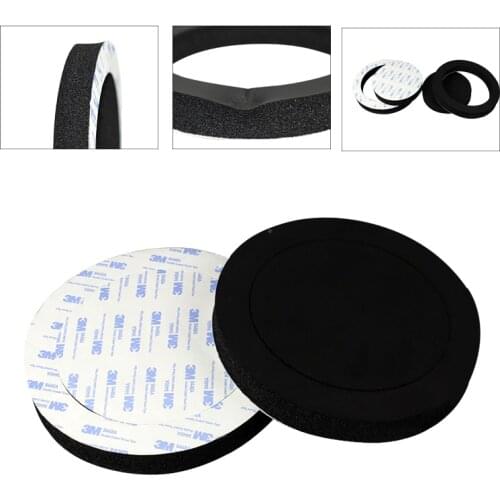 2 Pcs 6.5 Inch Car Speaker Ring Bass Door Trim Sound Insulation Cotton Audio Speakers Sound Self Adhesive Insulation Ring