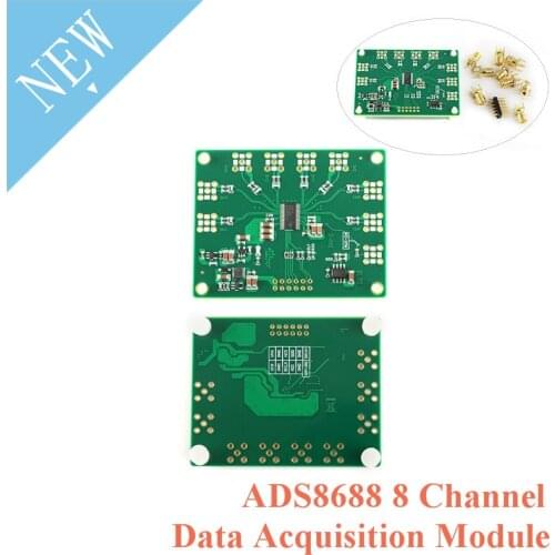 8 Channel SAR/ADC Data Acquisition Module ADS8688 16Bit/500Ksps Single/Bipolar Input 8-Channel