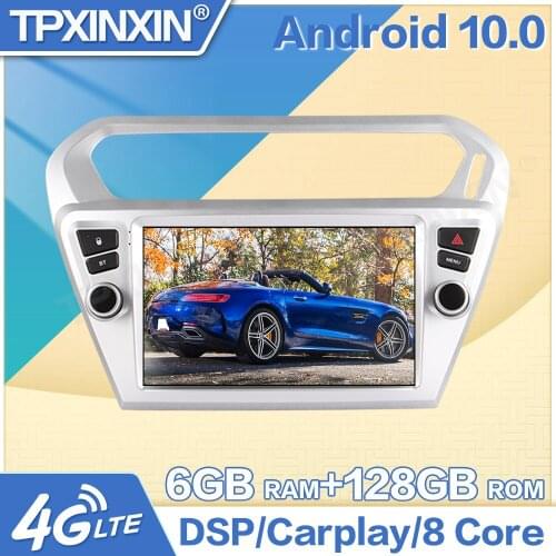 9 Inch For Peugeot 301 Car Radio Bluetooth GPS Navigator MP5 Player FM Stereo AUX RCA Audio Supports Android Latest Map Sat Nav