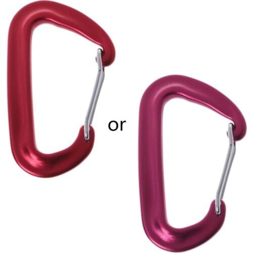 Aviation Aluminum 12KN Carabiner D Shaped Hammock Safety Balance Buckle Clasp