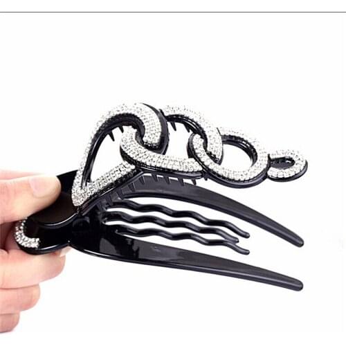 Large Size Hair Clips Claw Crystal Women Hairs Clip Hairpin Rhinestone Unguis Clamp Headwear Styling Accessories