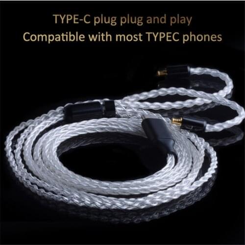 CABLETIME HIFI Earphone Cable wire for earphon Upgrade Wire Acoustic Type-c Replacement Audio Upgrade wire OCC HIFI MMCX C302