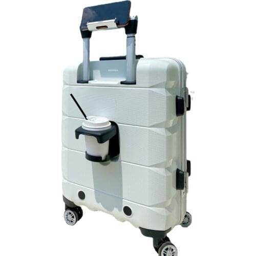 Multi-Functional Open Luggage Small 20-Inch Business Travel Boarding Bag Aluminum Frame Trolley Suitcase