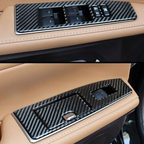 For Lexus ES200 ES250 ES300H 2012-2017 Carbon Fiber Interior Stickers Water Cup Holder Panel Protection Cover Trim