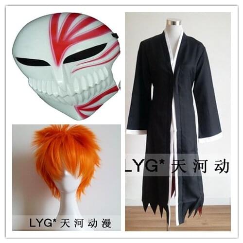 Newest! Anime Bleach Cosplay - Bleach Ichigo Kurosaki Bankai Kurosaki Ichigo Cosplay Costume
