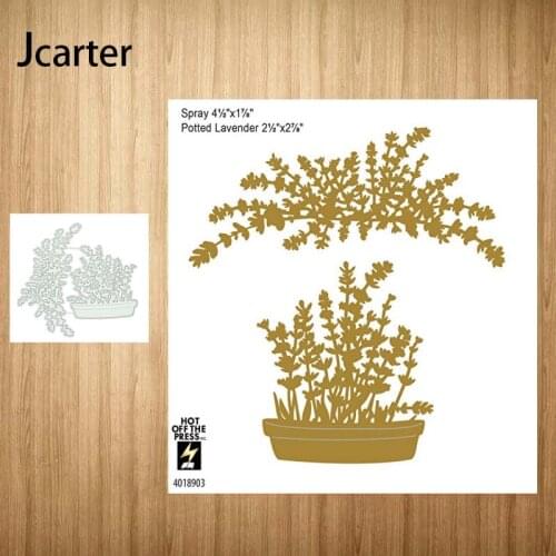 New Arrival Metal Cutting Dies Potted Grass Branches Craft Handmade Knife Mould Blade Punch Stencils Dies Cut Scrapbooking Model