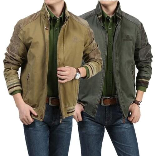 Autumn Winter Mens Coats And Jackets Cotton Business Casual Bomber Jacket Windbreaker Brand Clothing M-3XL