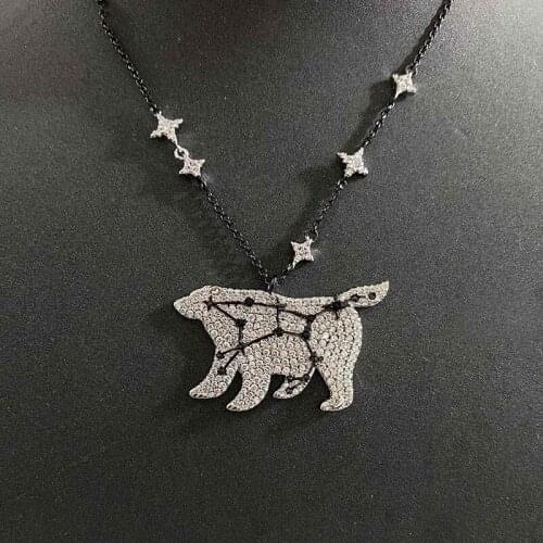S925 sterling silver summer new elephant necklace female personality fashion design star-shaped French clavicle chain party gift