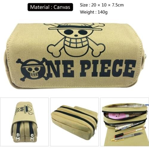 One Piece Luffy/Trafalgar Law/Nami Cartoon Pen Bag Children Pencil Case Women Zipper Makeup Bag Cosmetic Pouch Fashion Handbags