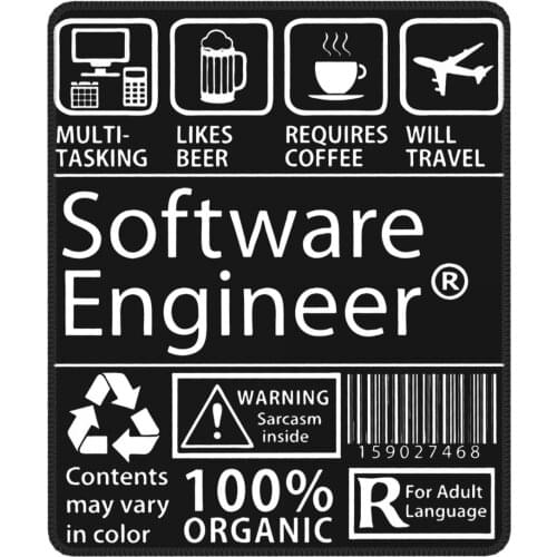 Software Engineer Programming Gaming Mouse Pad Eat Sleep Code Repeat Programmer Developer MousePad Computer Keyboard Desk Pad