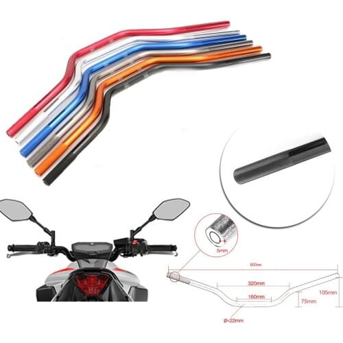 28mm~22mm Durable Bike Aluminum Tapering Motorcycle HandleBar Reducing the direction Dirt Motocross Handle bar Off Road