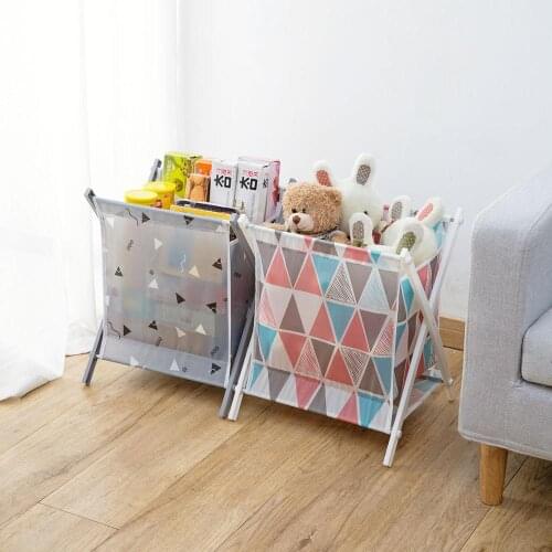 Foldable Dirty Clothes Storage Basket Bathroom Laundry Hamper Household Clothes Toys Storage Bucket