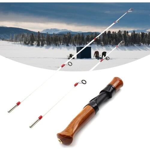 NEW 2 tips 52cm 72cm Ice Fishing Rod Winter Fishing Pole Fishing Rod blue Silver Golden outdoor Fishing Tackle fishing carp