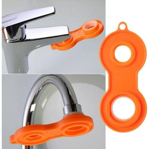 1pcs Water Outlet Universal Faucet Bubbler Wrench Disassembly Cleaning Tool Four Sides Available Yellow bule Wrench