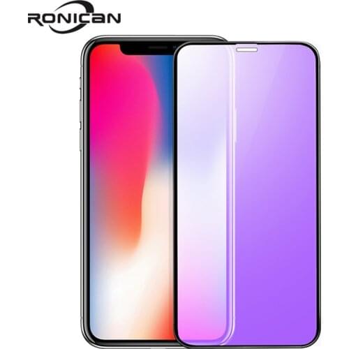 0.23mm 3D Curved Tempered Glass for iPhone X XR XS Max Soft Edge Anti Blue Light Screen Protector for iPhone 11 12 Pro Max mini