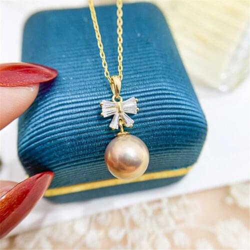 Factory Wholesale Real Solid S925 Sterling Silver Accessories DIY Jewelry Making Pearl Pendant For Women Charm Gift