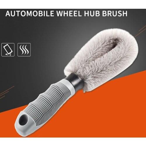 1Pc Car Wheel Hub Tire Brush Universal Wet and Dry Dual Purpose Washing Dust Cleaner Soft Bristled Rim Brush Clean Combo Tool
