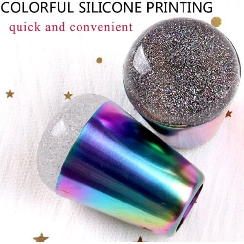 1PC Stamping Stamper Scraper Pattern Printed Tool Color Polish Machine Nail Art DIY Printing Silicone Nail Printer
