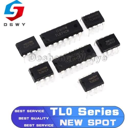10PCS TL062CP TL064CN TL071CP TL072CP TL074CN TL081CP TL082CP TL084CN DIP TL071 TL072 TL074 TL081 TL082 TL084 TL082 TL061CP