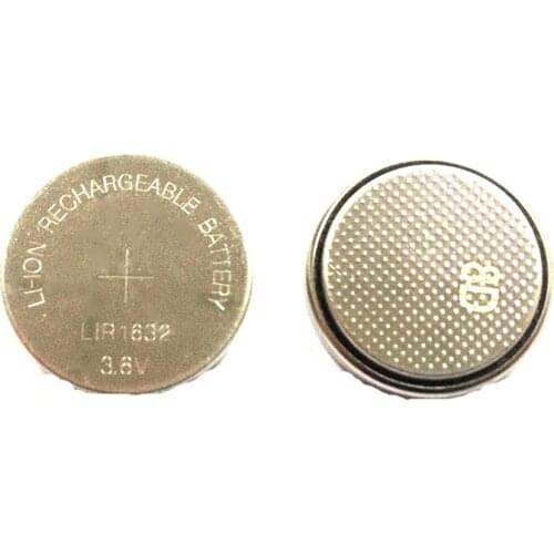 2PCS/LOT LIR1632 1632 3.6V Lithium battery Rechargeable Button Cell Coin Batteries