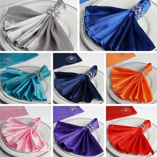Cheap Price Satin Napkin Wedding Table Cloth Napkins For Banquet Event Decoration
