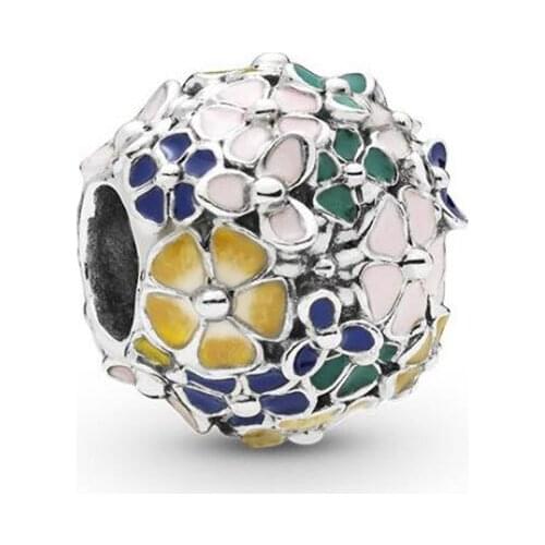 Authentic 925 Sterling Silver Beads Classic Garland Daisy Fashion Beads Fit Original Pandora Bracelet For Women Diy Jewelry