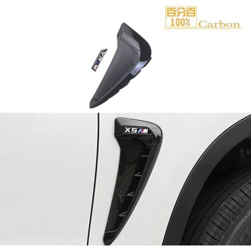 100% Carbon ABS For BMW 2014 X5 Side Air Vent Matte Black