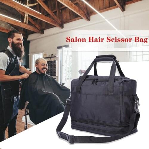 Large Barber Tools Bag Salon Hairdressing Hair Styling Tools Clipper Comb Scissors Case Storage Bag, Hair Stylist Bag for Equipm