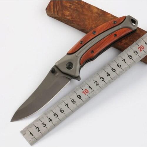 8.2'' Damascus tactical Survival Folding Blade 5Cr18Mov Blade Steel Rosewood Handle Gift hunting knife Utillity Outdoor Knives